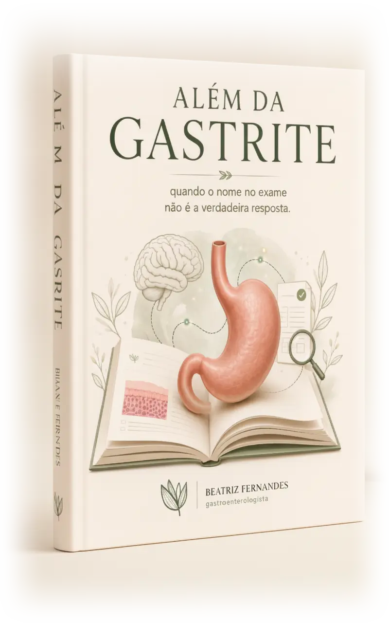 O e-book Além da Gastrite, da Dra. Beatriz Fernandes